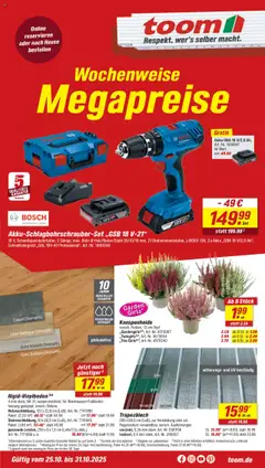 Toom Baumarkt - Prospekt ab 27.10.2025 gültig
