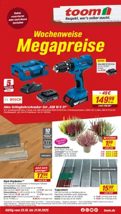 Toom Baumarkt - Prospekt ab 25.10.2025 gültig