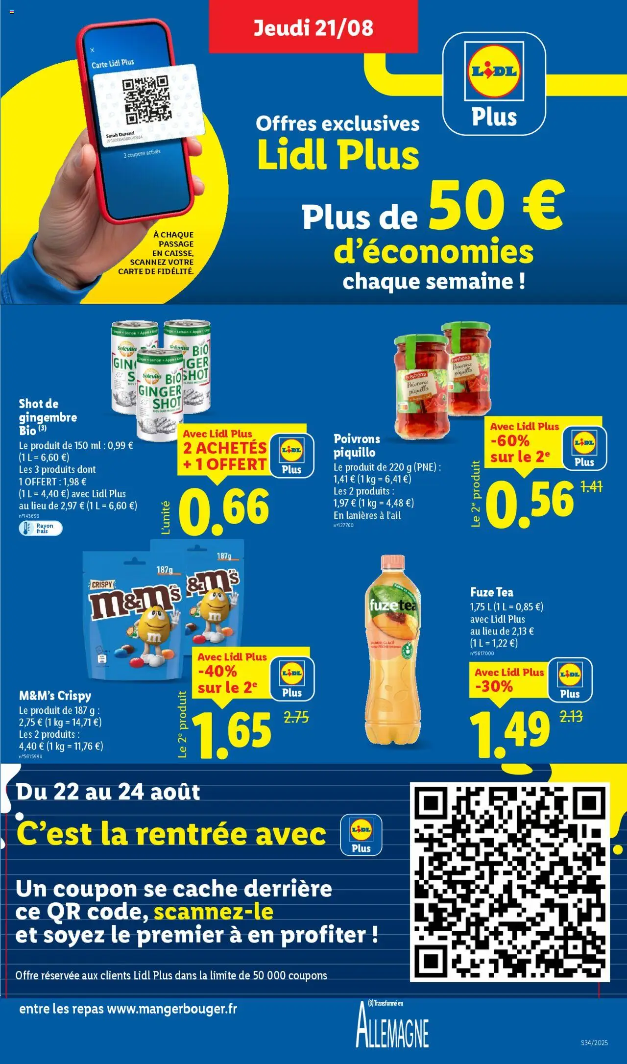  | Page: 7 | Produits: Shot de gingembre, Pêche, Gingembre