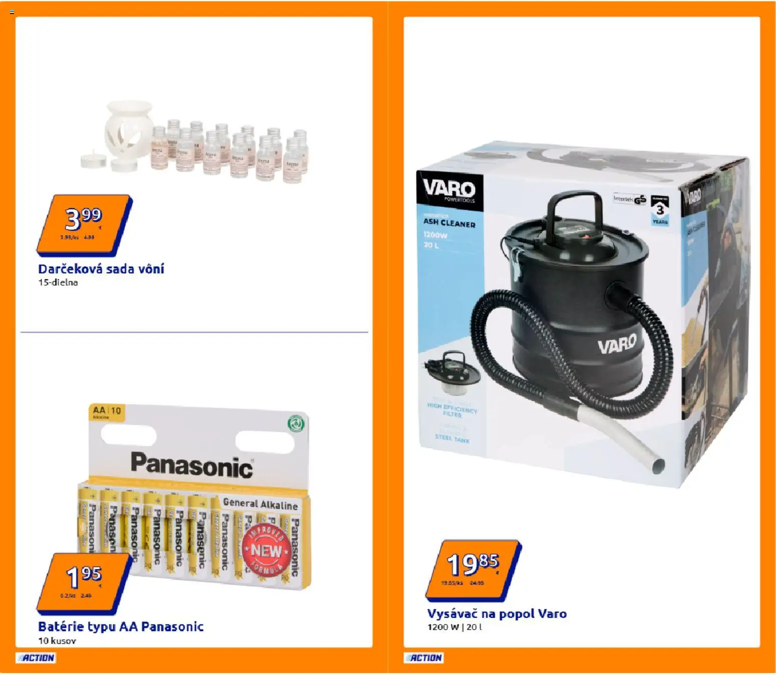 Nové Action akcie – leták je platný od 10.12.2025 | Strana: 2 | Produkty: Vysávač na popol, Vysávač