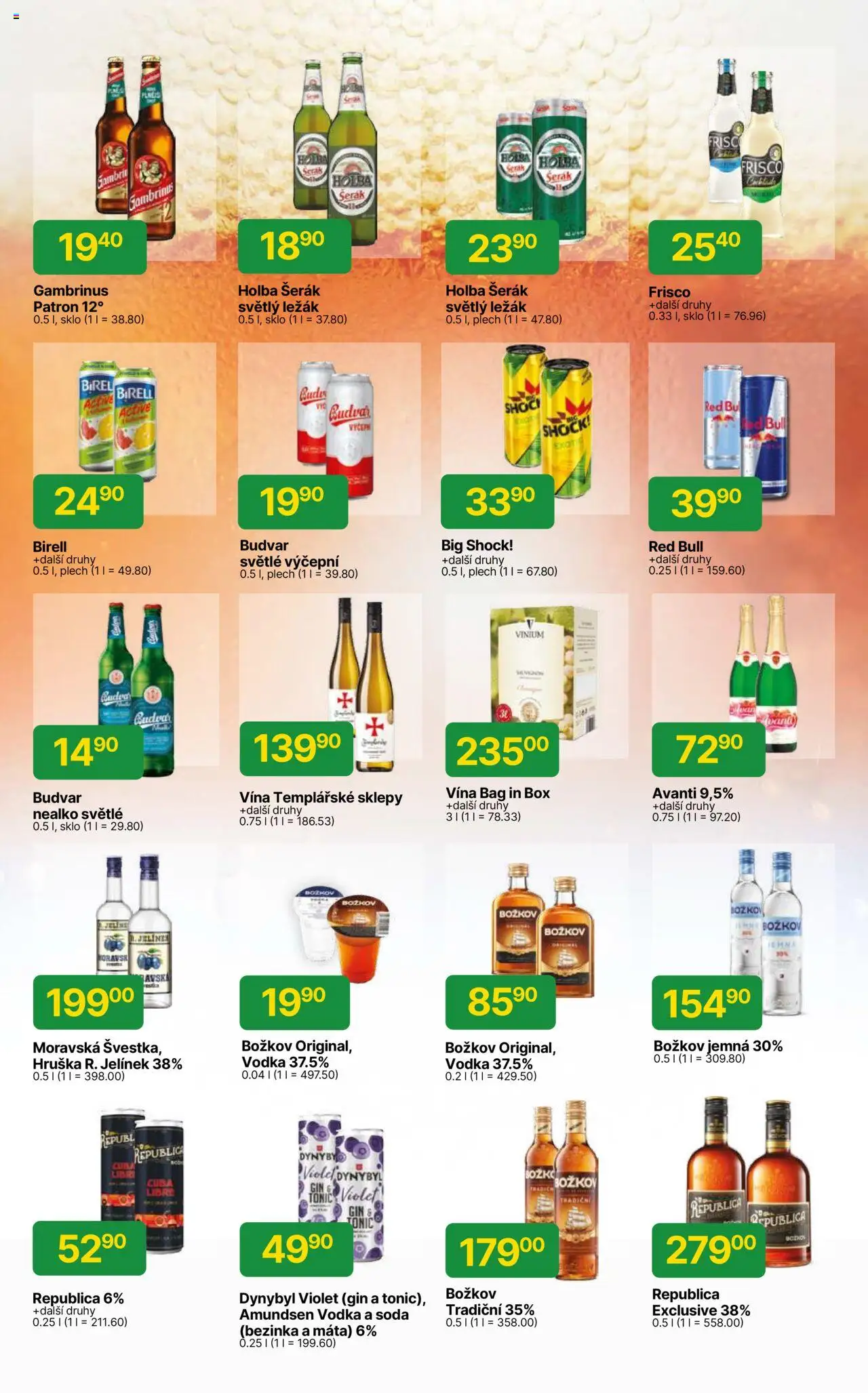 Hruška katalog od 30.04.2025 | Strana: 13 | Produkty: Holba šerák, Budvar, Tonic, Republica