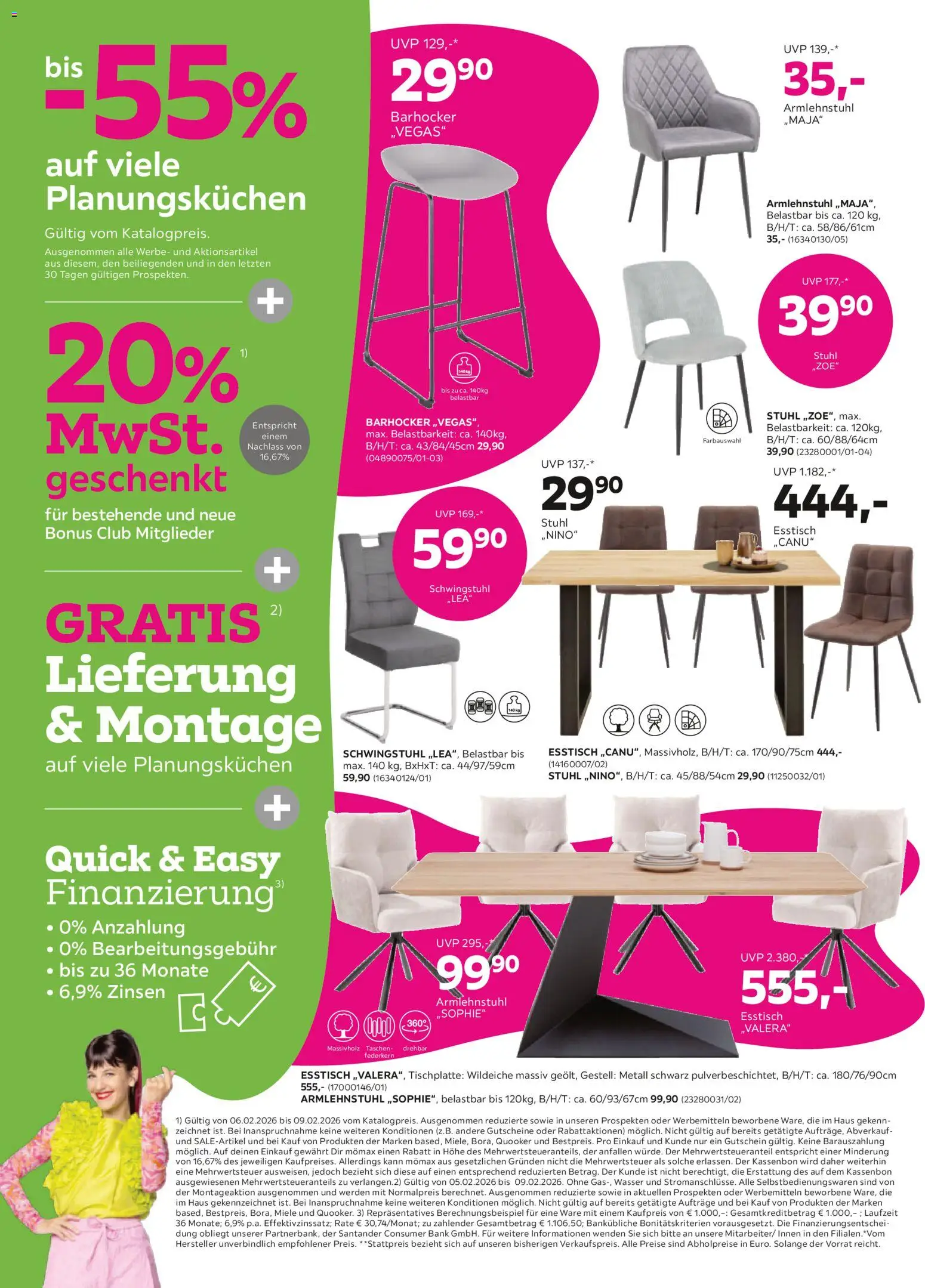 Mömax Prospekt aktuell gültig ab 03.02.2026 | Seite: 6 | Produkte: Wasser, Stuhl