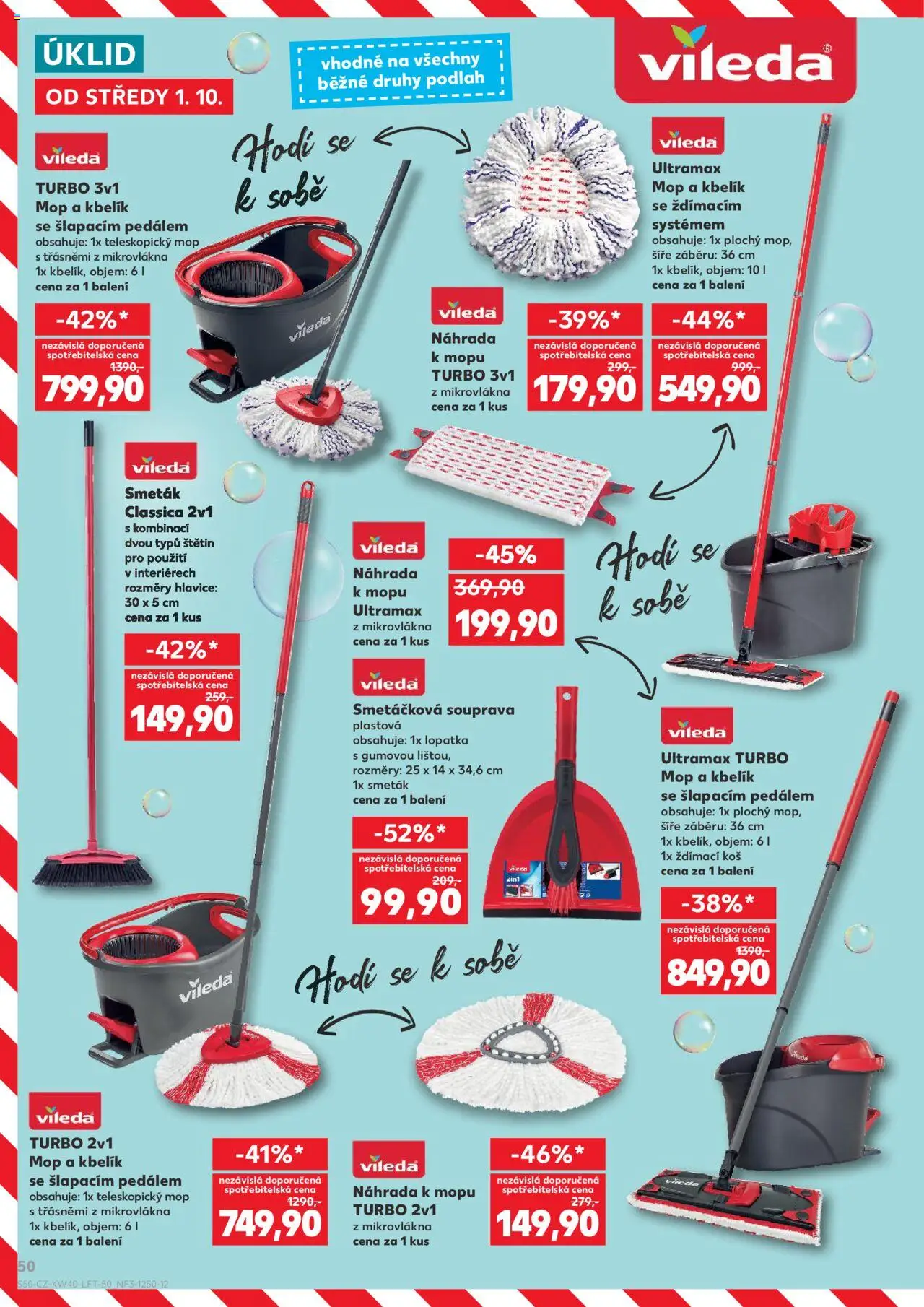 Kaufland leták od 01.10.2025 | Strana: 50 | Produkty: Lopatka, Kbelík, Koš, Smeták