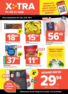 Coop X:-TRA erbjudanden - Förhandsvisning av reklamblad från butik Coop X:-TRA aktuell från 13.04.2026