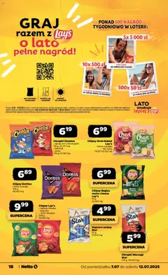 Netto gazetka - Spożywcza od 07.07.2025 | Strona: 18 | Produkty: Limonka, Chipsy, Chrupki, Papryka