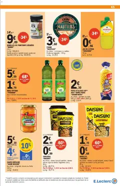 E.Leclerc - Prévisualisation de HUILE OPTIMA "TRAMIER", Huile Optima, sans résidus de pesticides, 1 L. valide à partir de 16.12.2025 | Page: 45 | Produits: Curry, Huile, Crabe, Nouilles