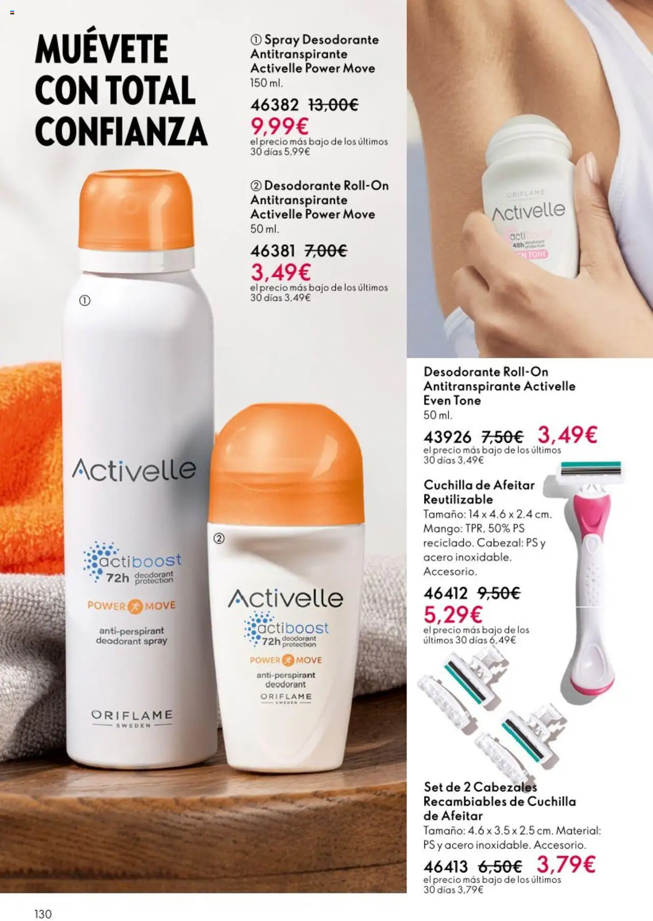 Oriflame - Catálogo Campaña 13 │ válido desde el 14.09.2025 | Página: 130 | Productos: Desodorante, Antitranspirante, Ρούτερ