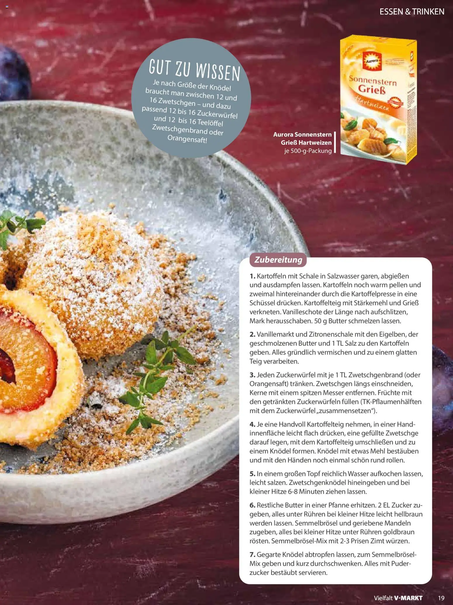 V-Markt - Vielfalt Januar / Februar – gültig ab 02.01.2026 | Seite: 19 | Produkte: Butter, Mandeln, Kartoffeln, Zucker