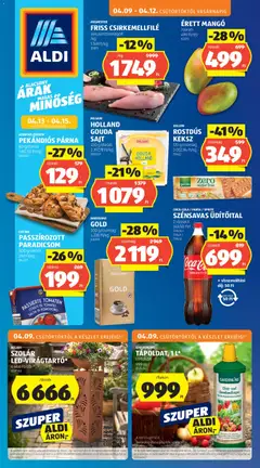 Aldi akciós újság - amely érvényes a következő dátumtól: 09.04.2026