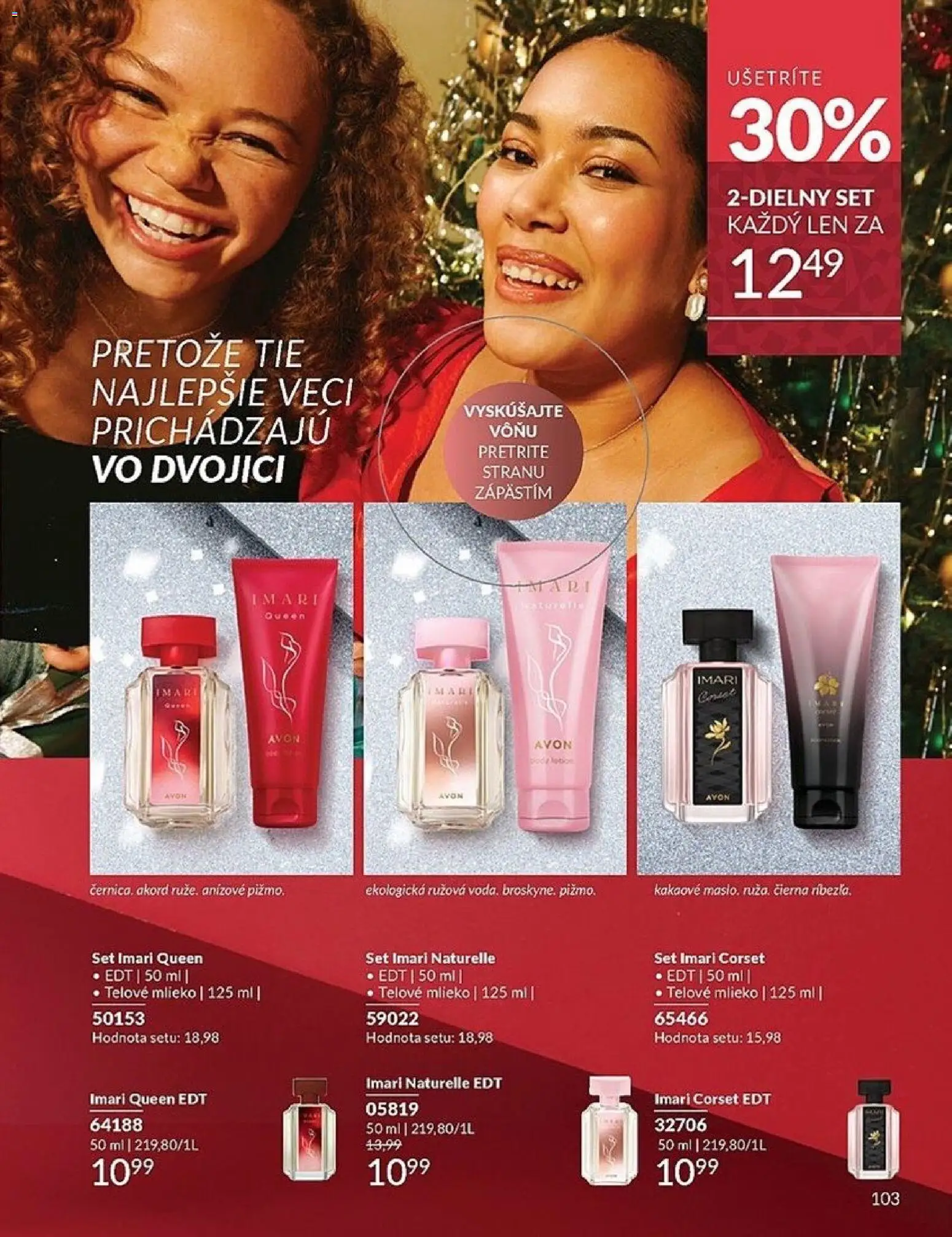 Nové Avon akcie – leták je platný od 01.11.2025 | Strana: 103 | Produkty: Mlieko, Telové mlieko