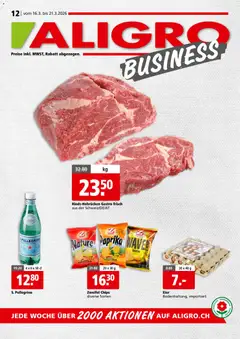 Aligro aktionen Business Chavannes, Matran, Genf, Sitten ab 16.03.2026 gültig