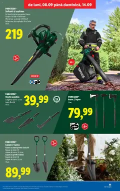 Noul catalog Lidl – valabil de la 08.09.2025 | Pagină: 35 | Produse: Suflantă, Aspirator