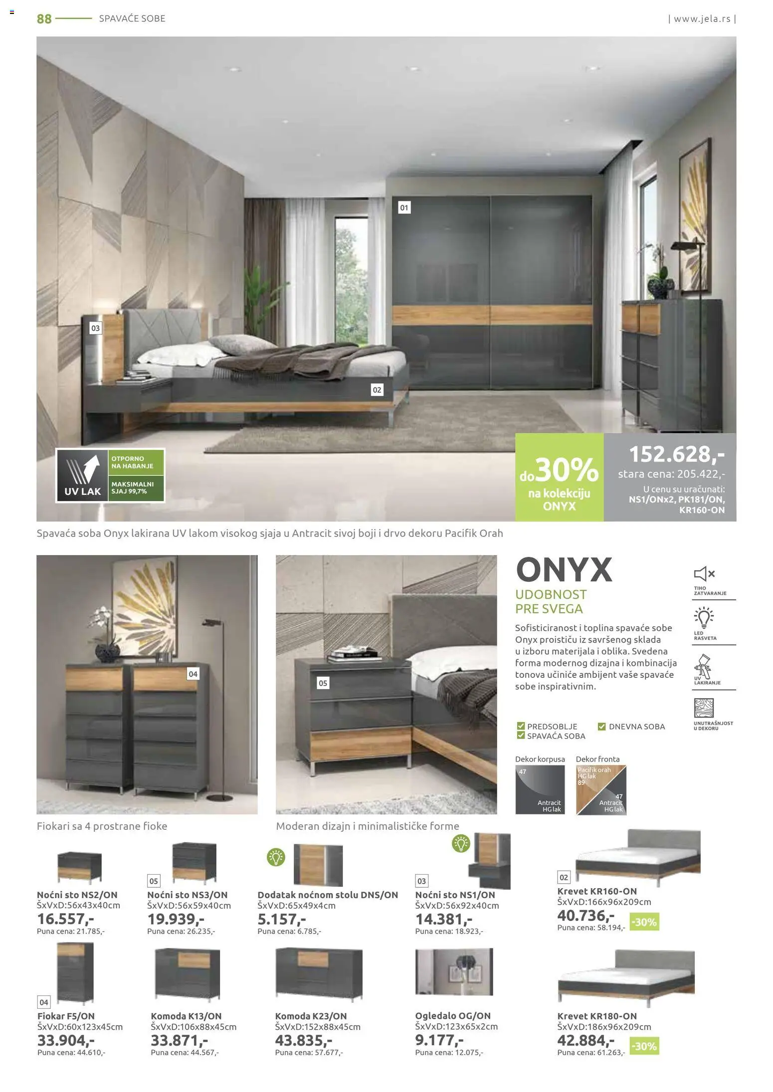Jela katalog - važi od 06.04.2026 | Strana: 88 | Proizvode: Krevet, Sto, Ogledalo, Orah