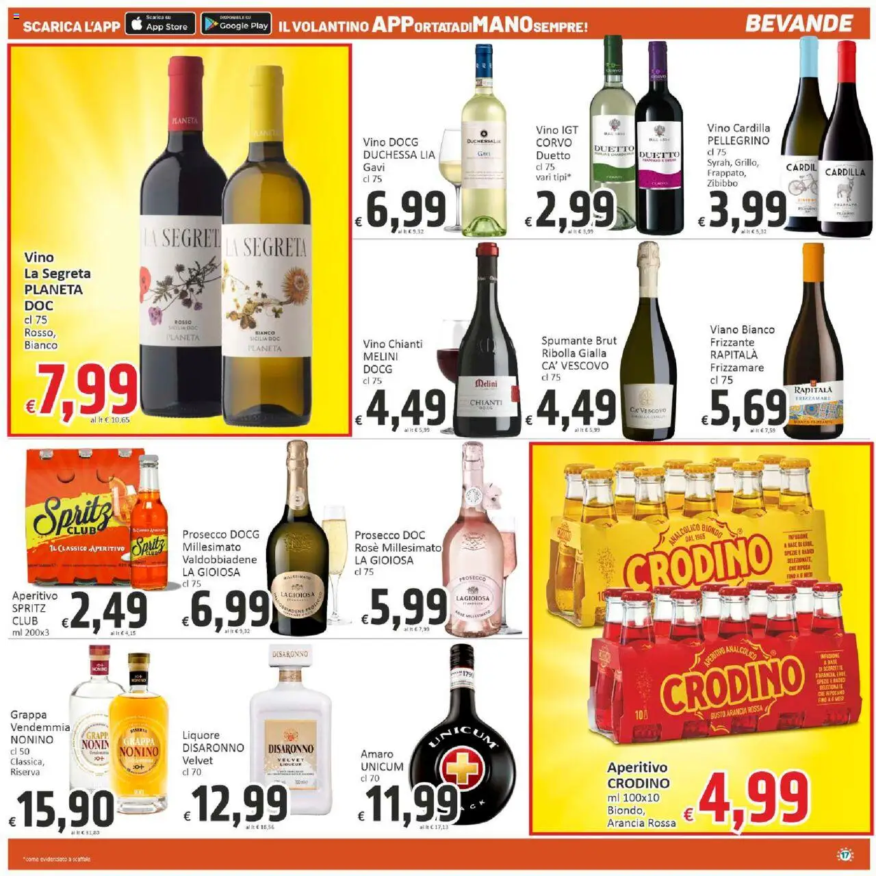 Volantino Paghi Poco del 29.08.2025 | Pagina: 17 | Prodotti: Infusione, Liquore, Grappa, Amaro