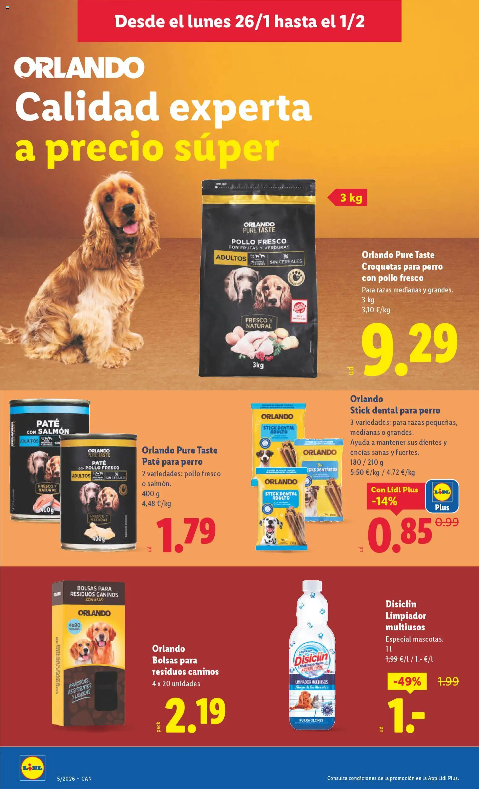 Lidl - Canarias │ válido desde el 26.01.2026 | Página: 10 | Productos: Paté, Cereales, Croquetas