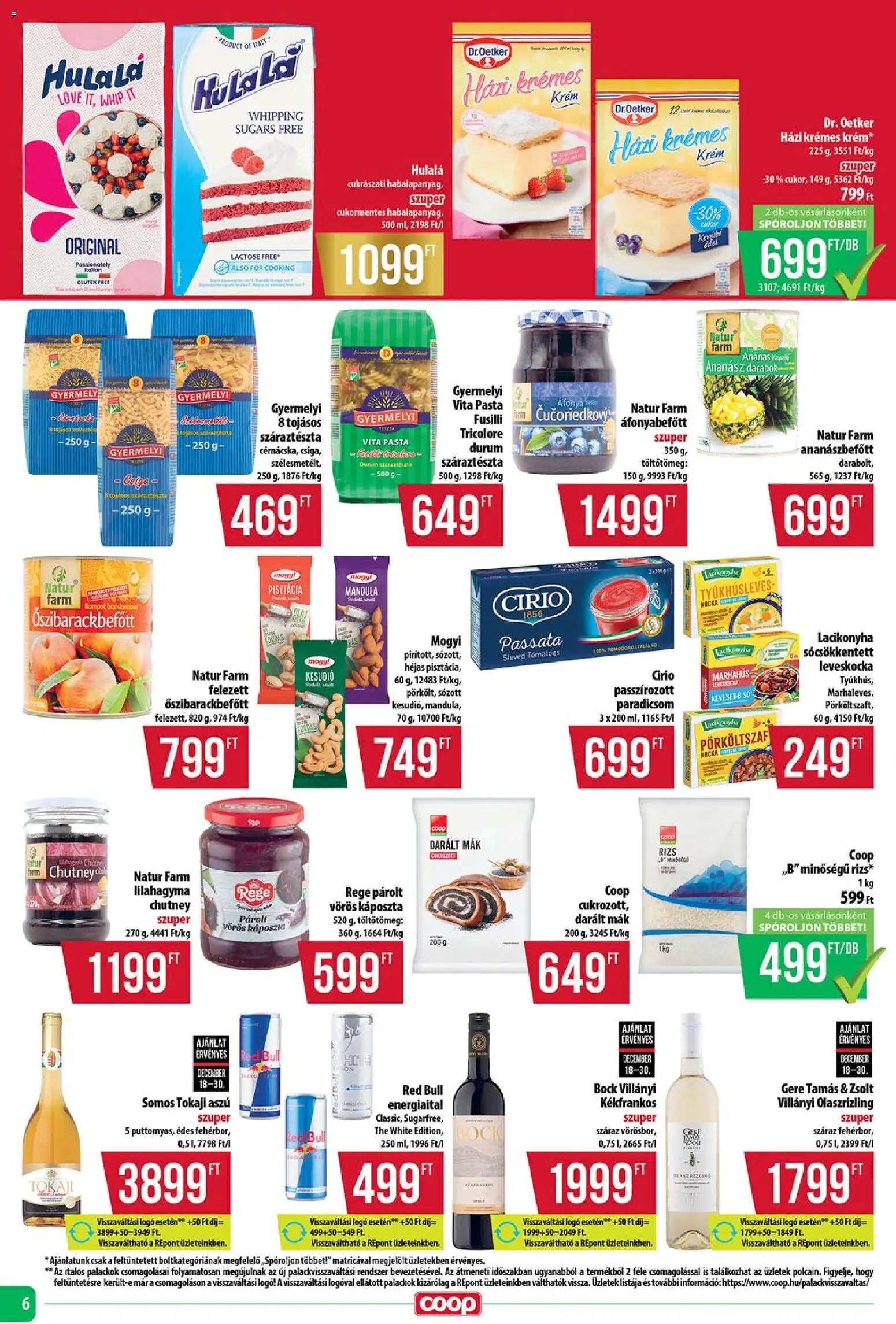 COOP Szolnok akciós ujság - amely érvényes a következő dátumtól: 18.12.2025 | Oldal: 6 | Termékek: Energiaital, Rizs, Mák, Só