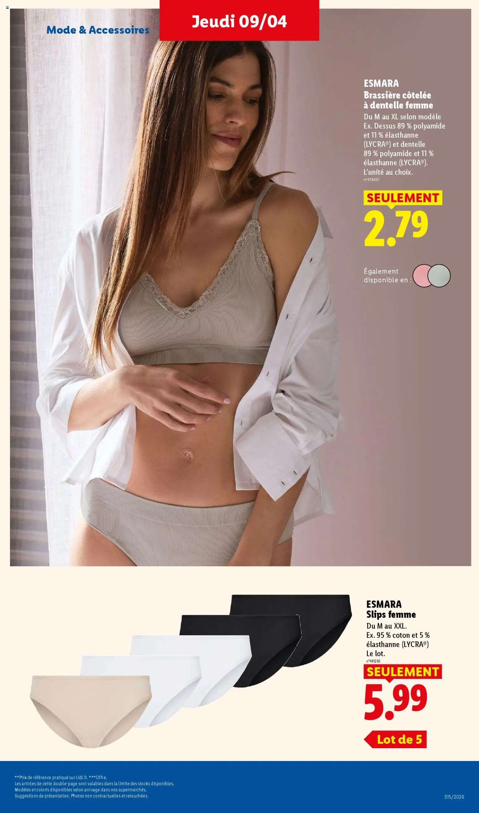 {H1} | Page: 43 | Produits: Coton, Slips