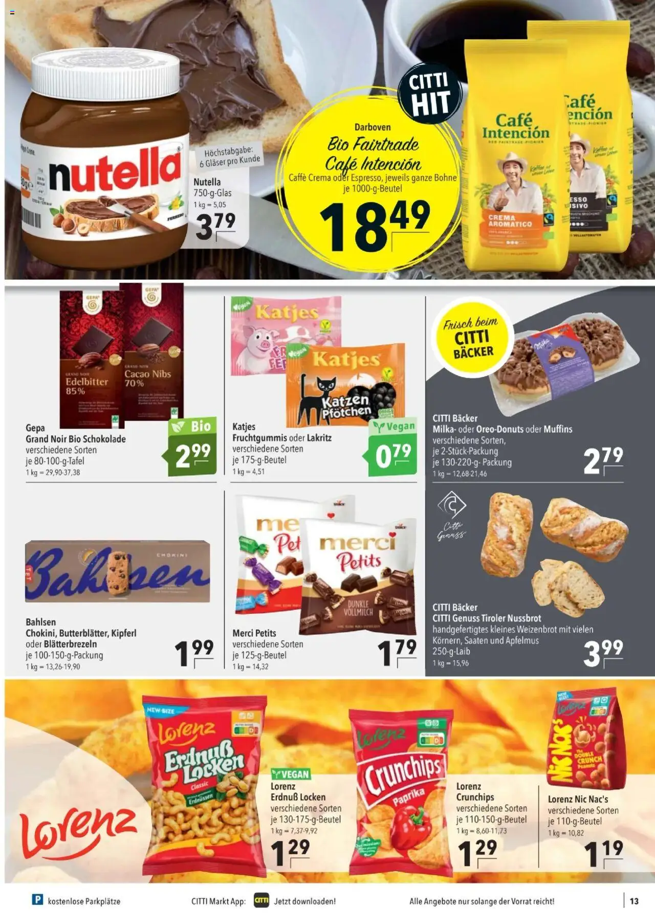 CITTI tilbudsavis – gyldig fra 10.09.2025 | Side: 13 | Produkter: Nutella, Paprika, Muffins