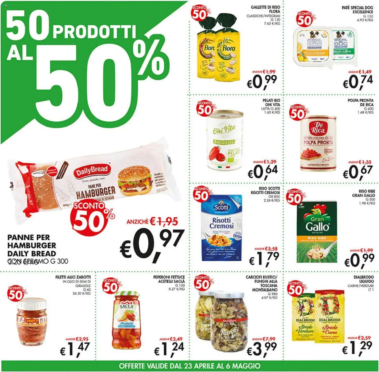 Volantino Coal del 23.04.2026 | Pagina: 4 | Prodotti: Paté, Pane, Verdure, Hamburger