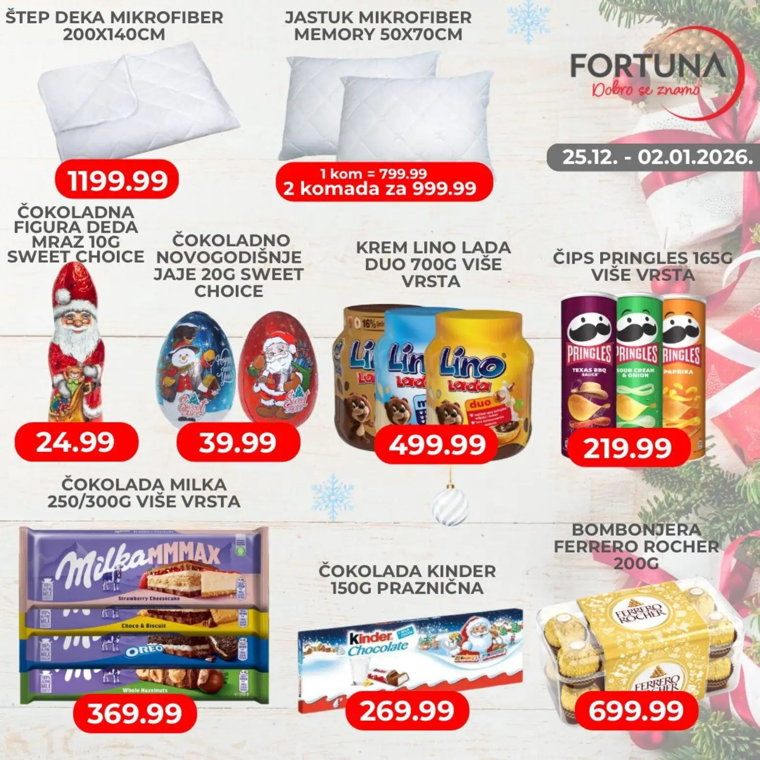 Fortuna Market katalog - važi od 25.12.2025 | Strana: 5 | Proizvode: Bombonjera, Pringles, Cheesecake, Ferrero