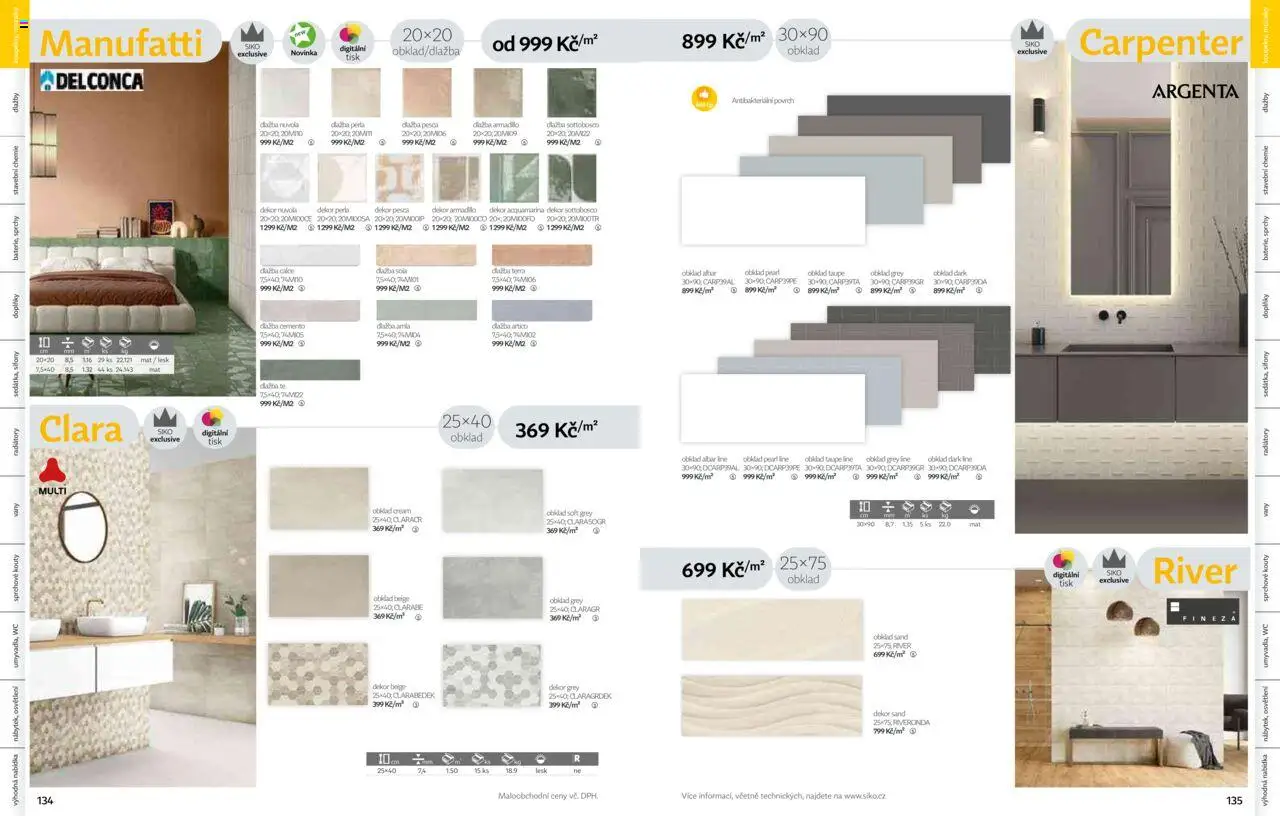 Siko koupelny katalog Koupelny 2025/2026 od 14.10.2025 | Strana: 68 | Produkty: Dlažba, Perla, Wc