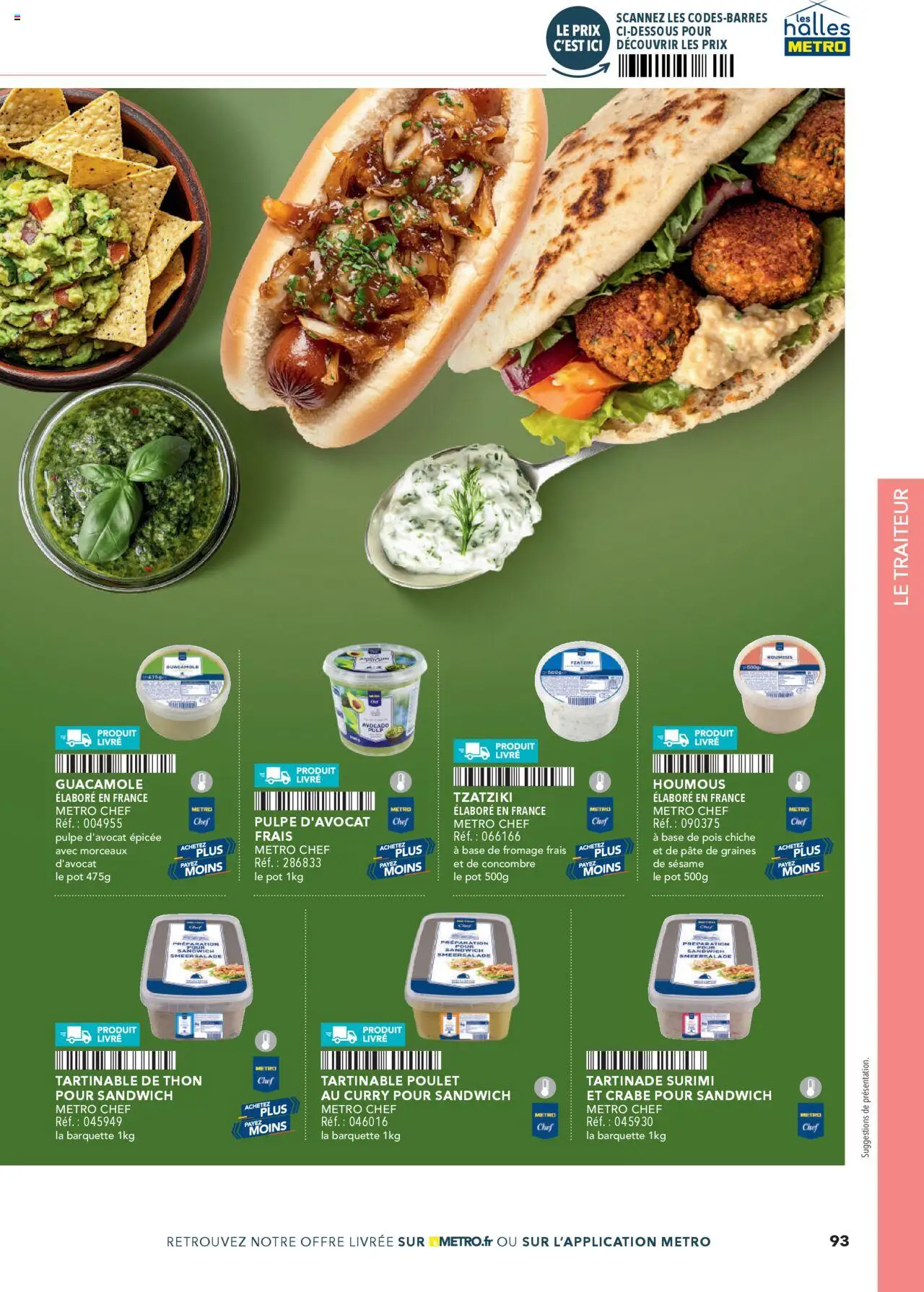  | Page: 93 | Produits: Concombre, Sandwich, Curry, Thon