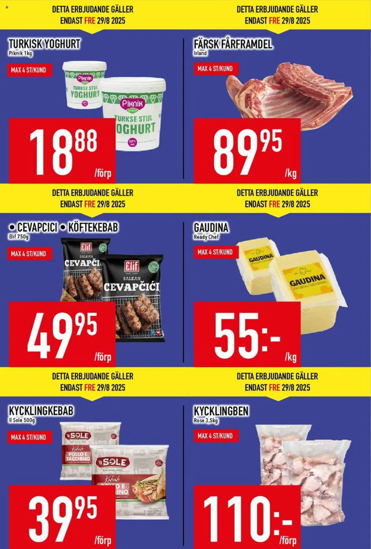 Matdax reklamblad aktuell från 25.08.2025 | Sida: 5 | Produkter: Galler, Yoghurt