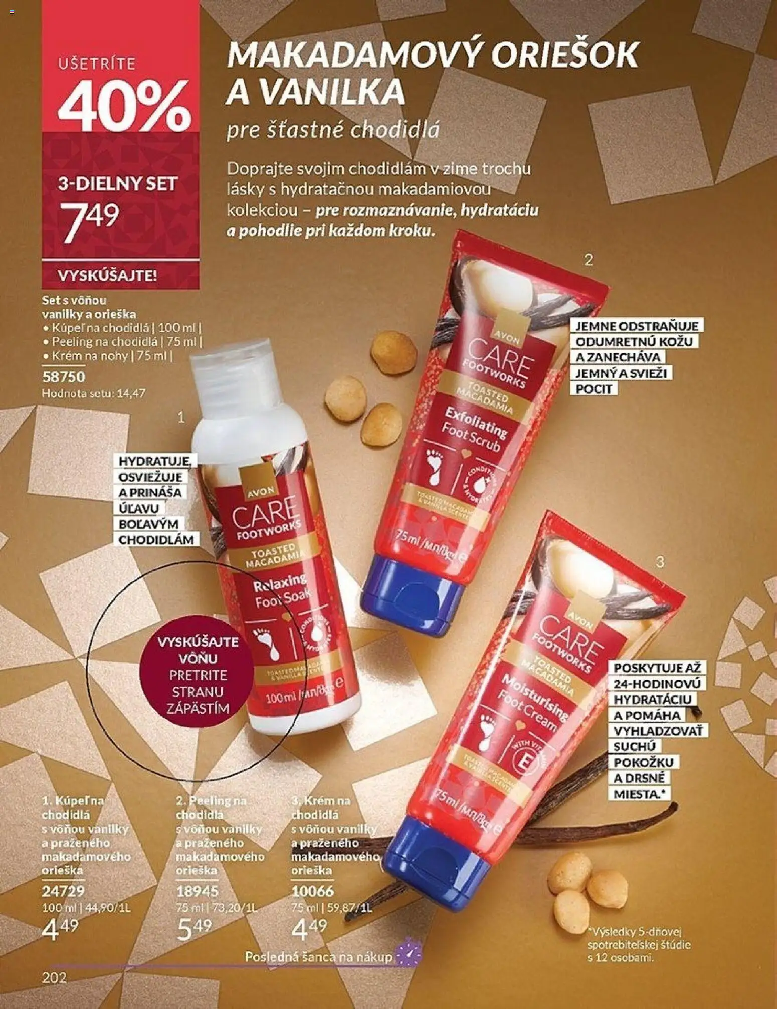 Nové Avon akcie – leták je platný od 01.12.2025 | Strana: 202 | Produkty: Kúpelňa, Peeling, Krém
