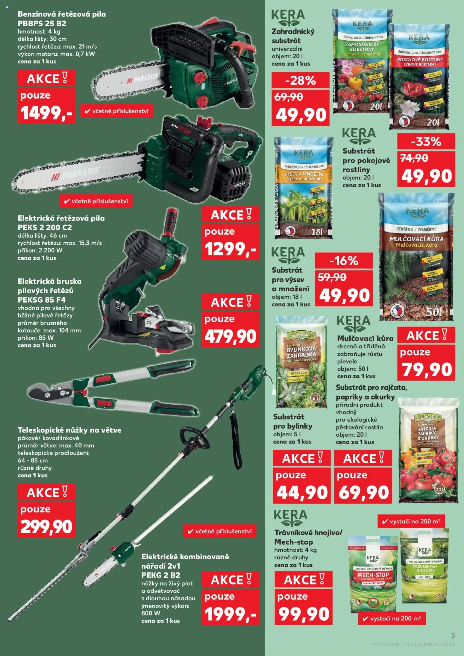 Kaufland leták - Brno od 04.03.2026 | Strana: 3 | Produkty: Nůžky, Bruska, Nůžky na větve, Nářadí