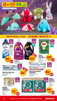 Penny Market leták - Čtvrtečník od 12.06.2025 | Strana: 5 | Produkty: Purina, Granule, Purina one, Velvet