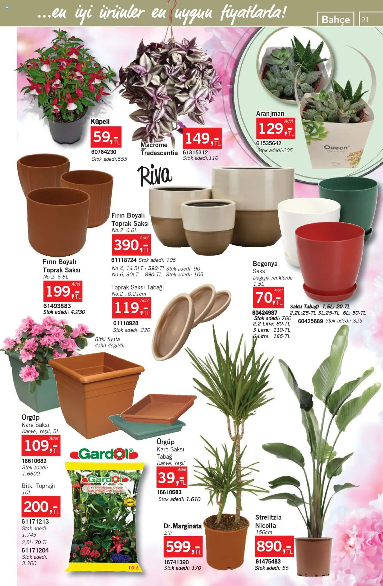 Bauhaus Katalog - 31.05.2025 tarihinden itibaren geçerlidir | Sayfa: 21 | Ürünler: Saksı, Fırın
