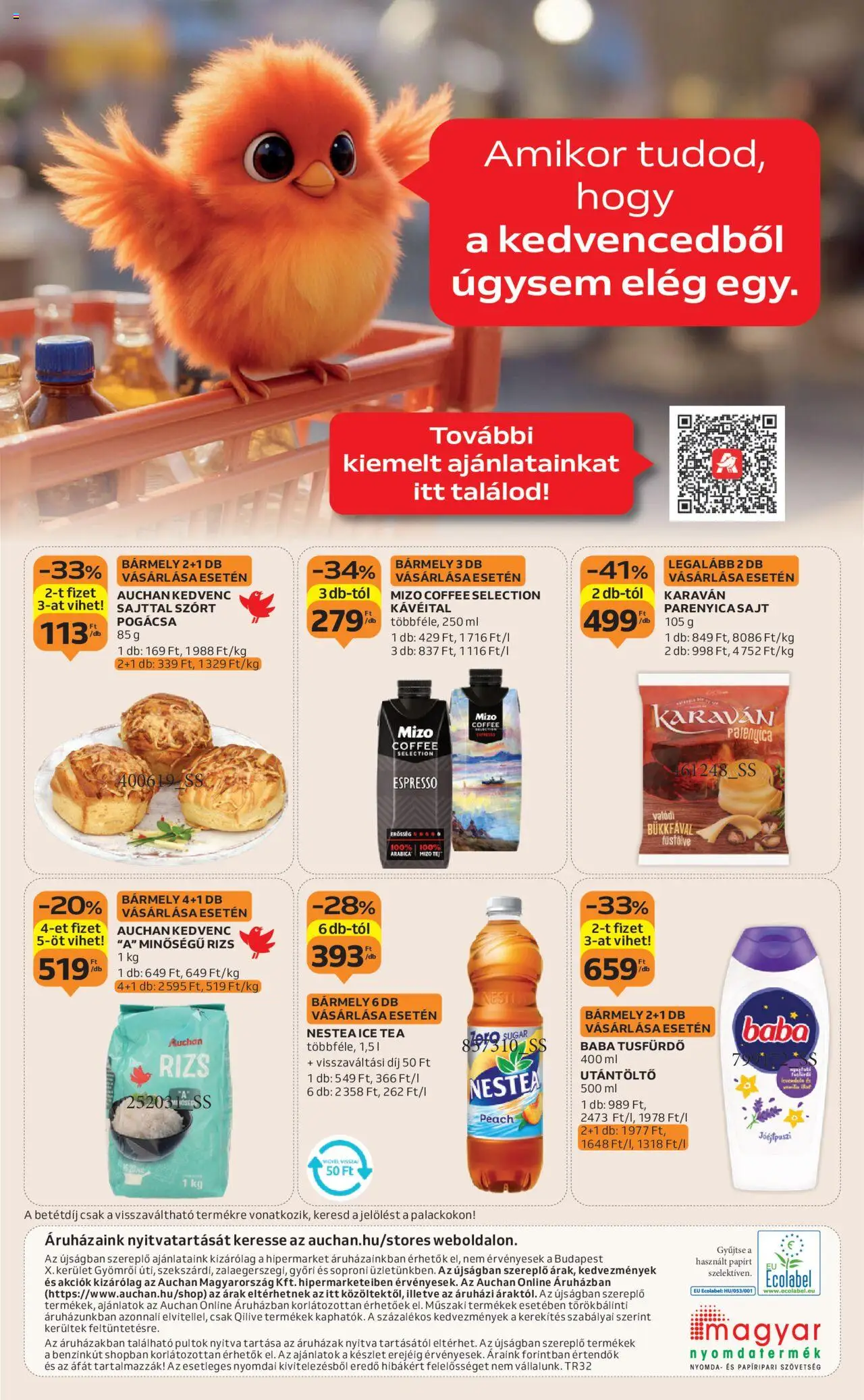Auchan akciós ujság - amely érvényes a következő dátumtól: 07.08.2025 | Oldal: 53 | Termékek: Parenyica, Tej, Rizs, Tusfürdő