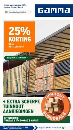 GAMMA folder - Voorbeeld van een folder van GAMMA, geldig van 02.03.2026