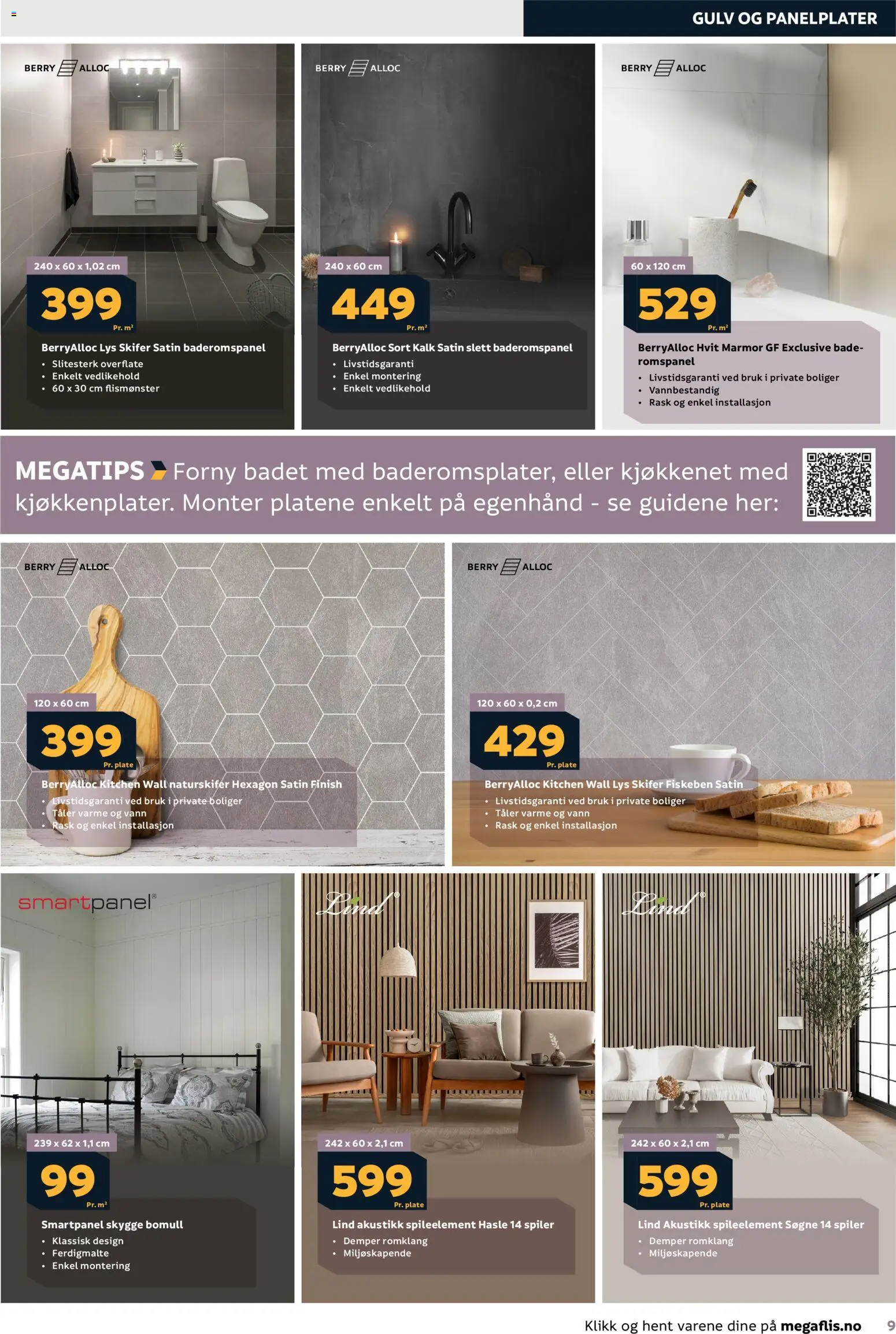 {H1} | Side: 9 | Produkter: Nuisette, Plate, Lys, Вермішель