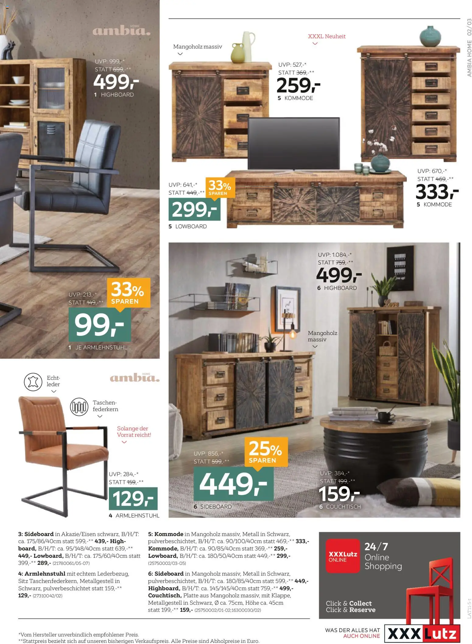 XXXLutz Sitzgarnitur gültig ab 01.11.2025 | Seite: 3 | Produkte: Kommode, Couchtisch
