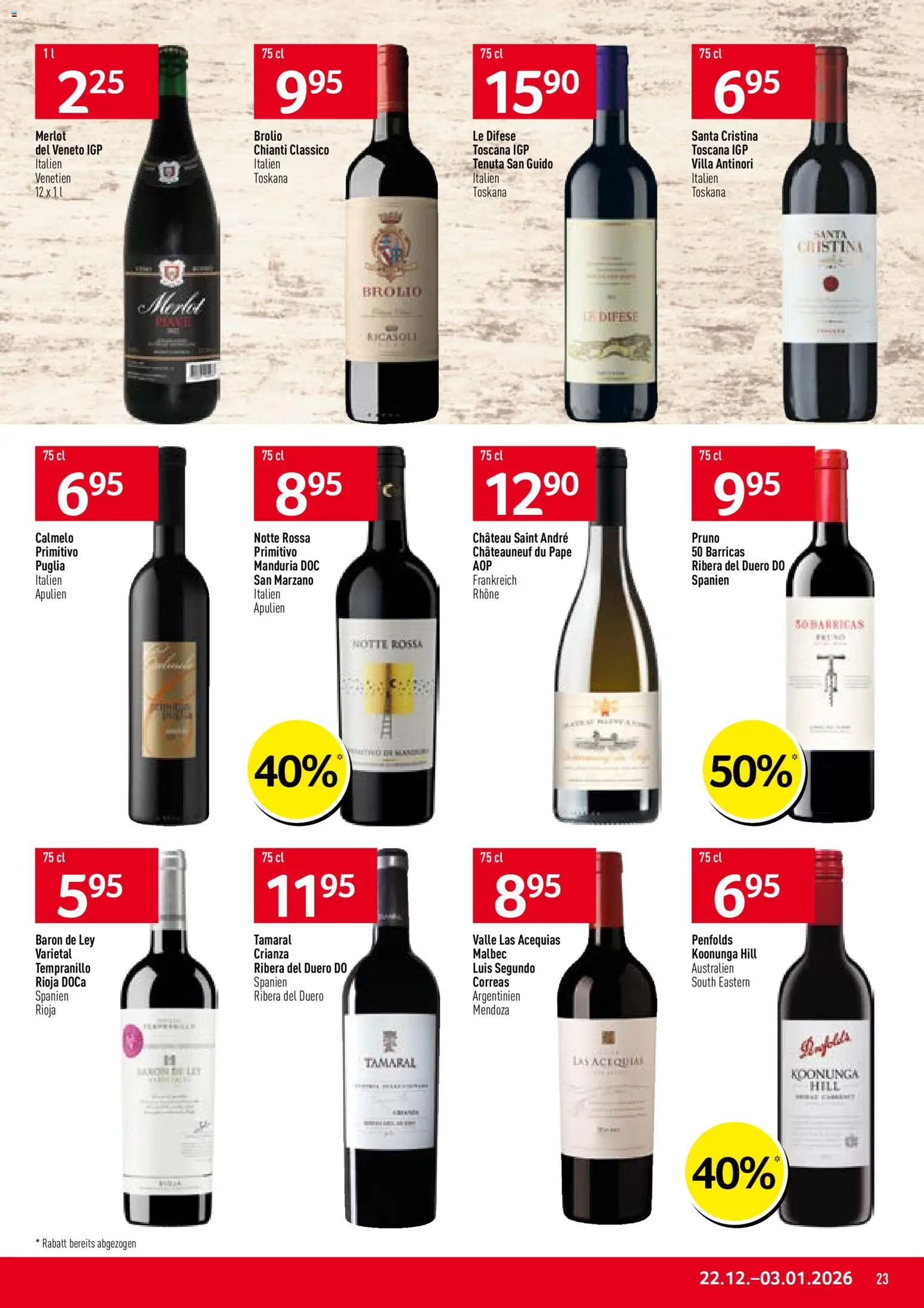 Prodega Aktionen – gültig ab 22.12.2025 | Seite: 23 | Produkte: Merlot