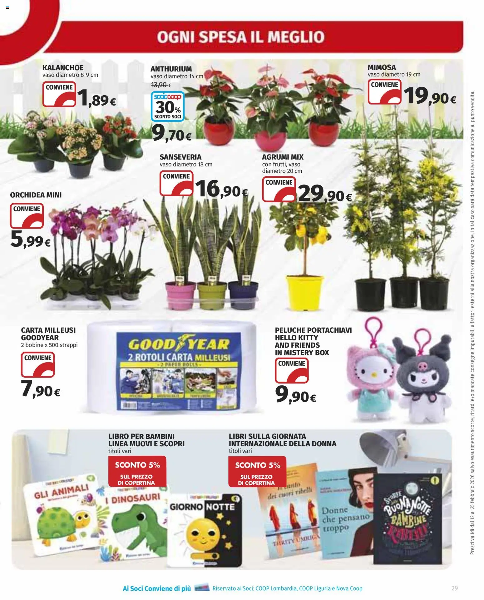 Volantino Ipercoop del 12.02.2026 | Pagina: 29 | Prodotti: Peluche, Agrumi, Data, Orchidea