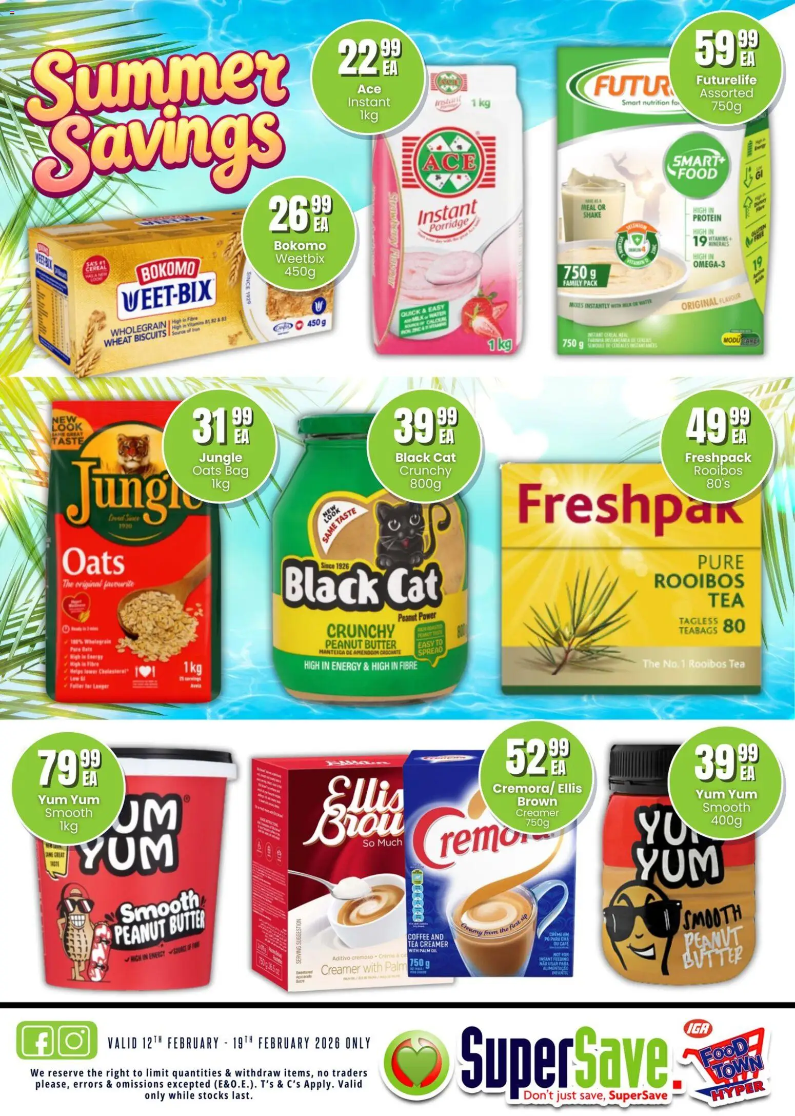 New Super Save catalogue – valid from 12.02.2026 | Page: 7 | Products: Oil, Biscuits, Tea, Water