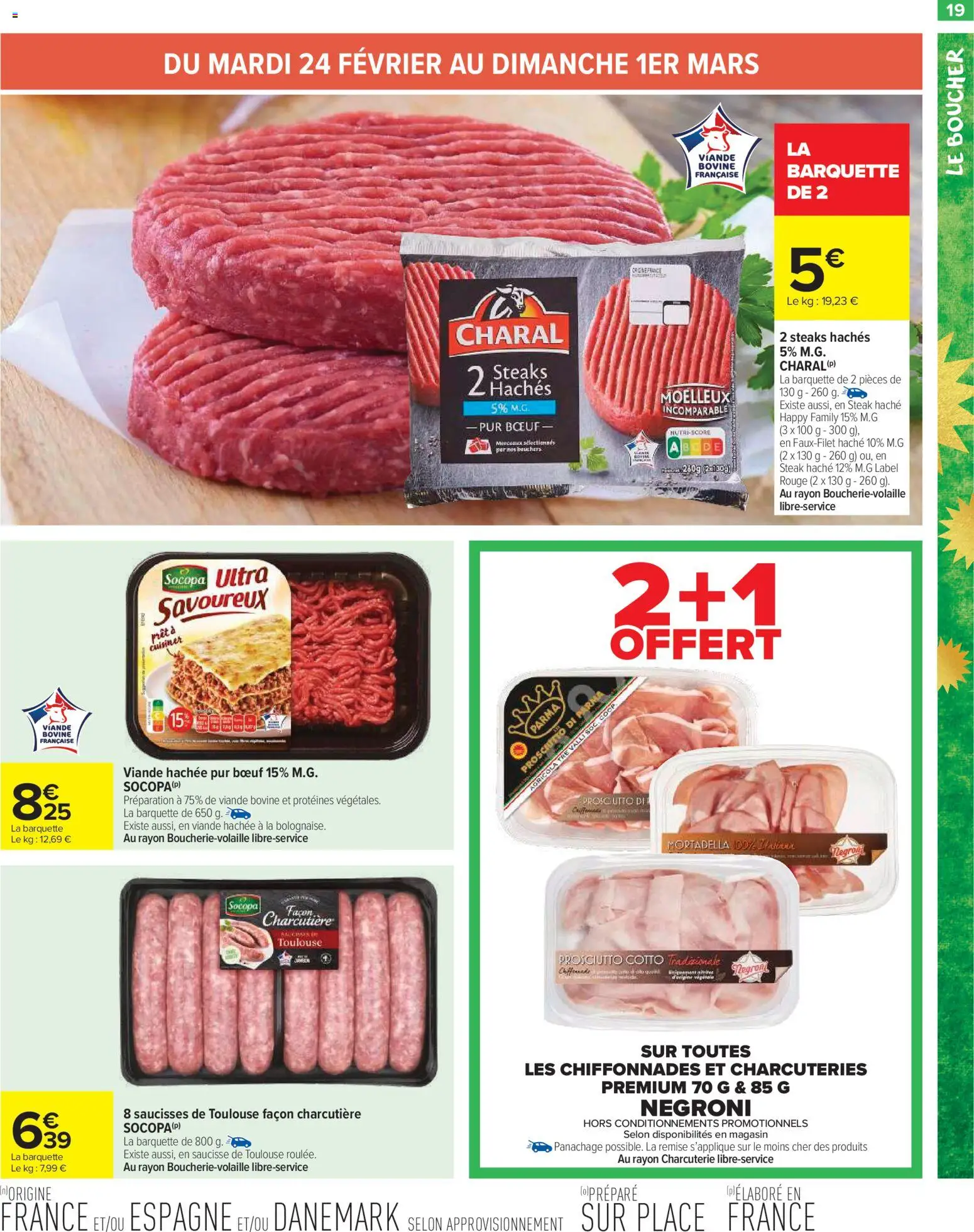 {H1} | Page: 21 | Produits: Viande hachée, Saucisse, Viande, Viande bovine