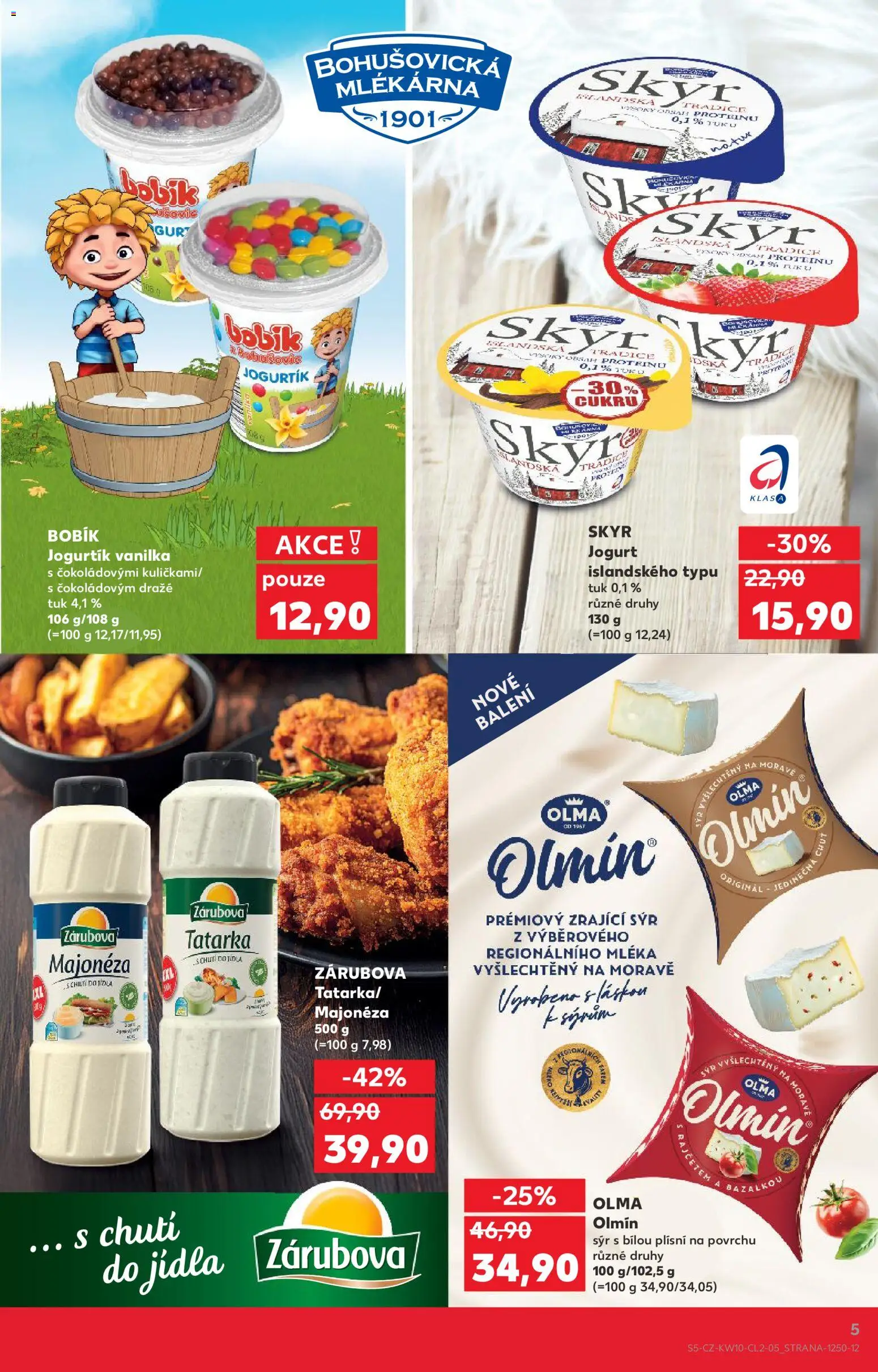 Kaufland leták - Plzeň od 04.03.2026 | Strana: 5 | Produkty: Tatarka, Jogurt, Skyr, Majonéza