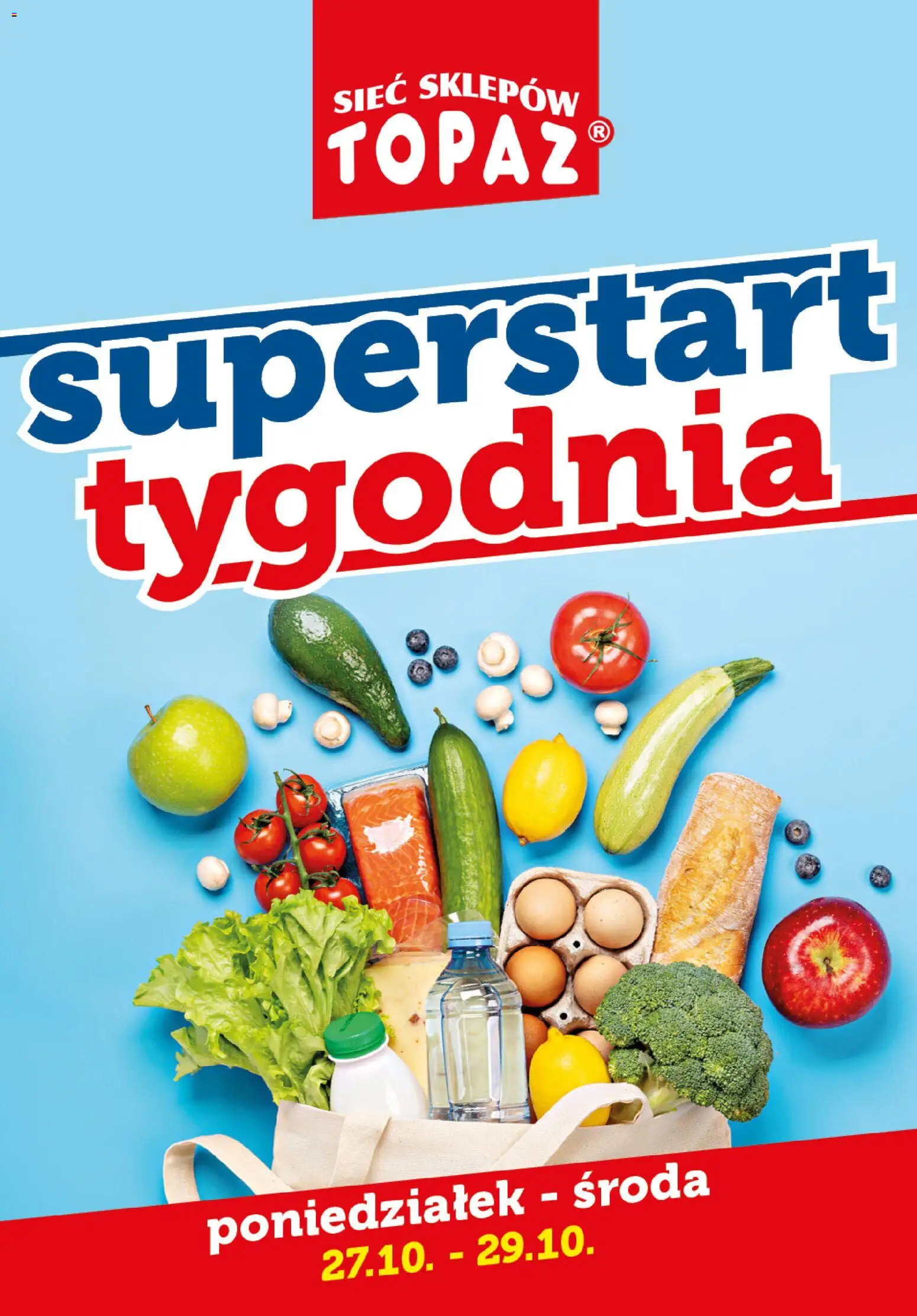 Topaz Gazetka - Superstart tygodnia od 27.10.2025 | Strona: 1