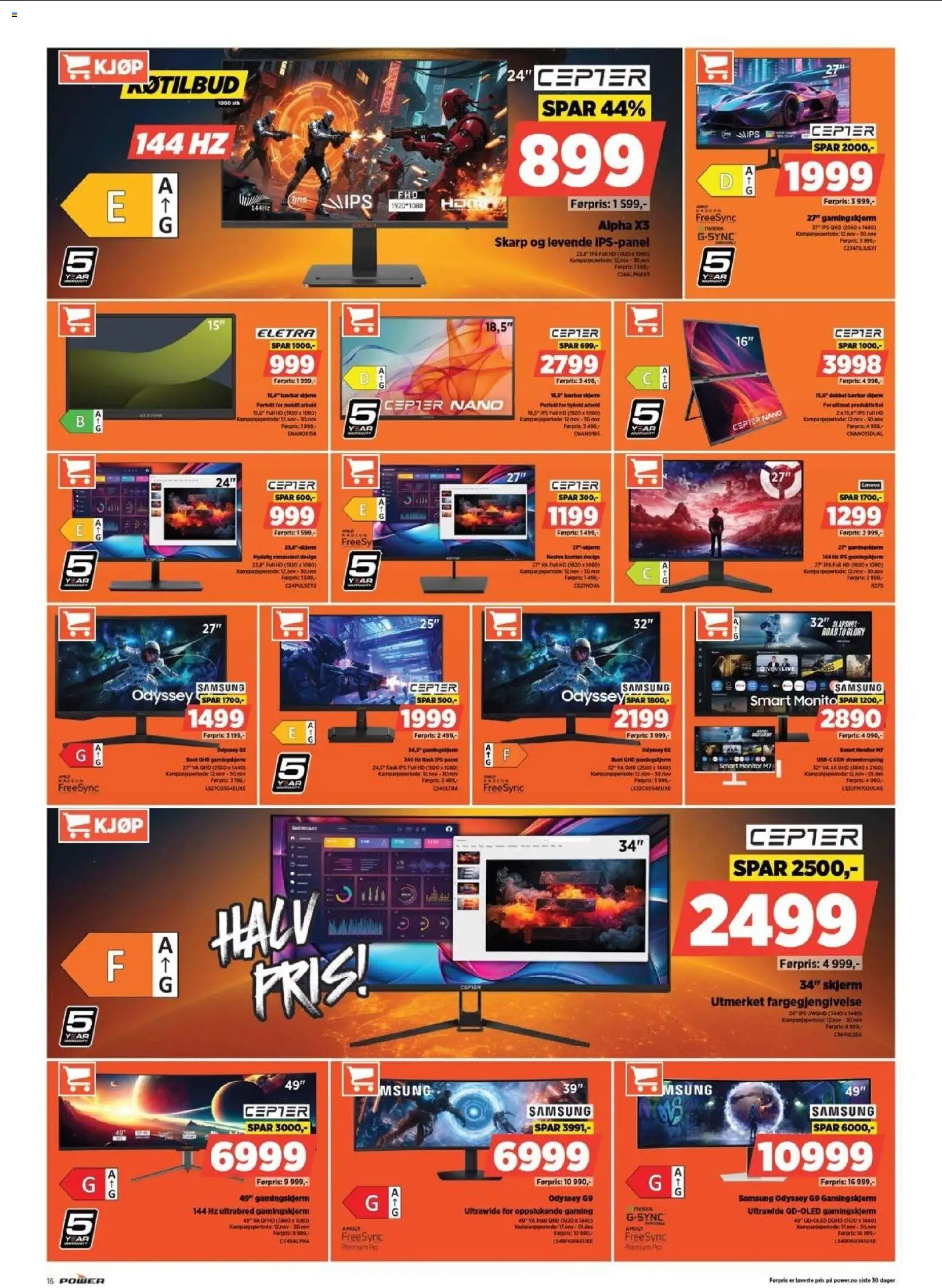 {H1} | Side: 16 | Produkter: Skjerm, Суміш дитяча