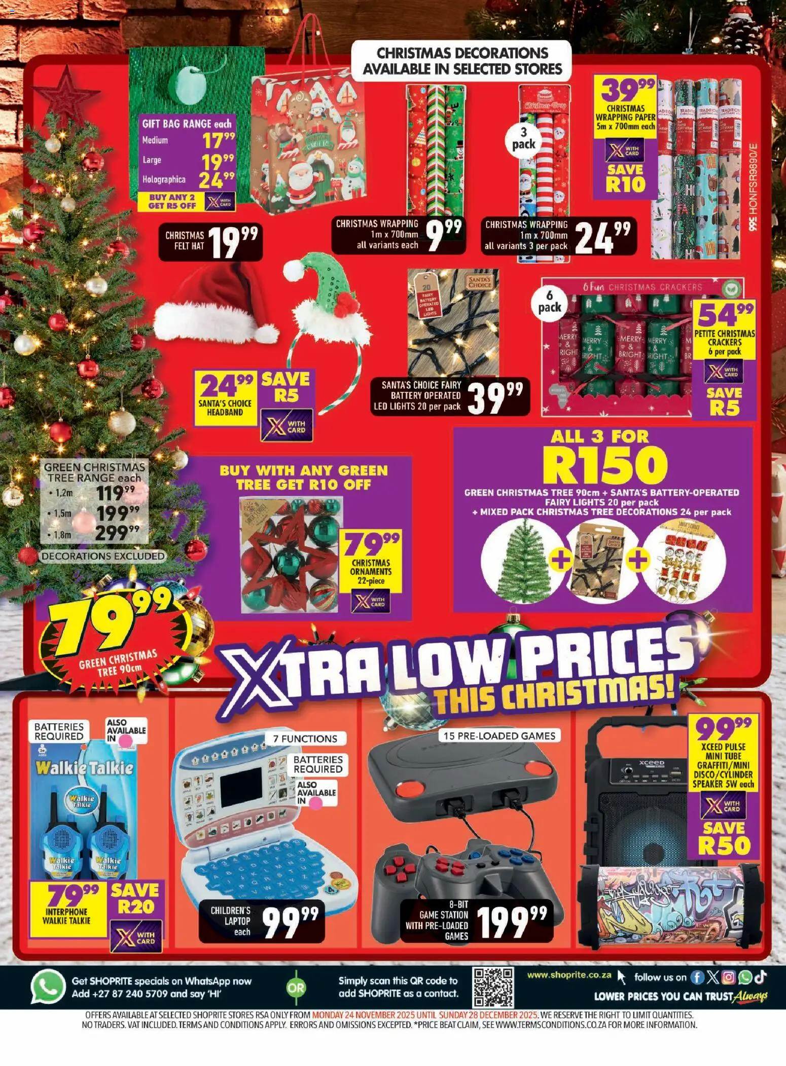 New Shoprite catalogue – valid from 24.11.2025 | Page: 32 | Products: Games, Headband, Speaker, Battery
