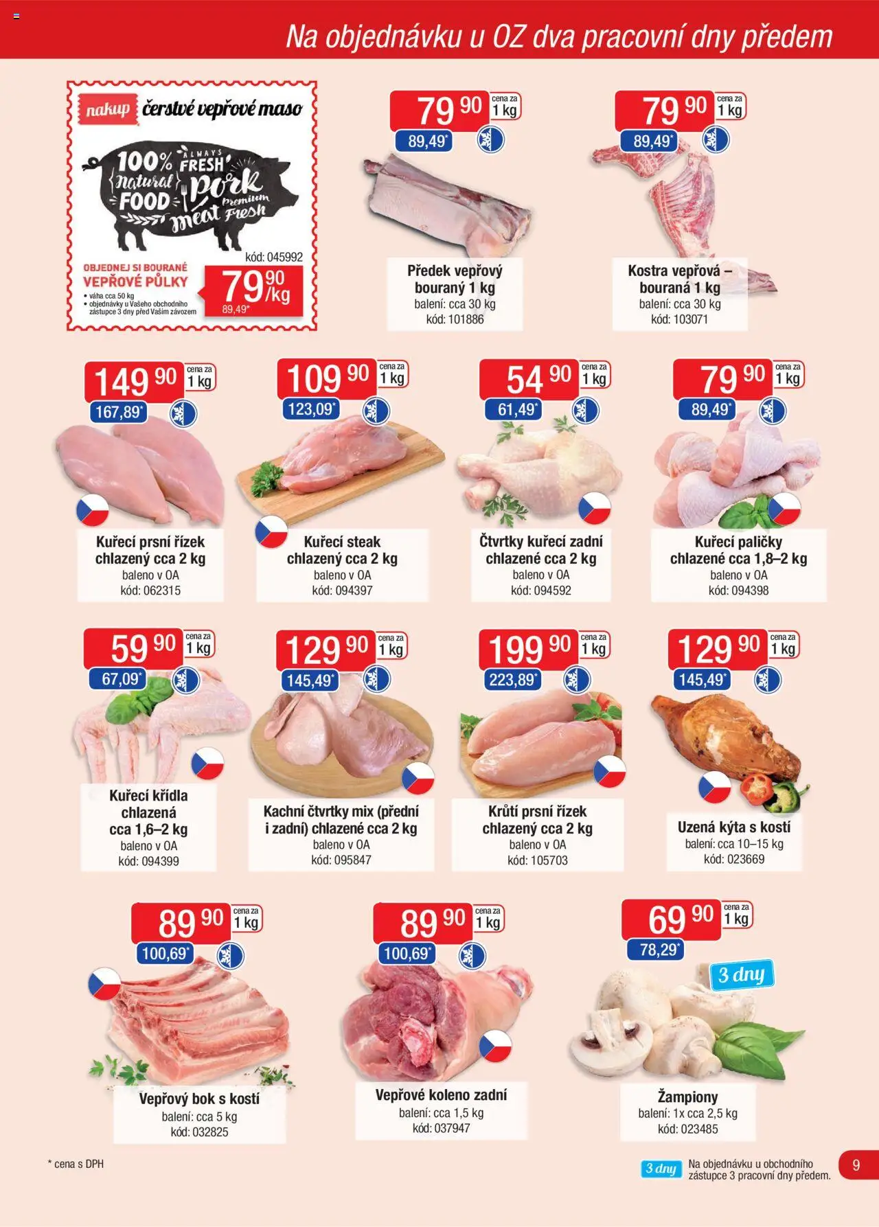 Astur & Qanto leták - Velkoobchod fresh 06/2025 od 01.06.2025 | Strana: 9 | Produkty: Vepřový bok, Uzená kýta, Vepřové koleno zadní, Maso
