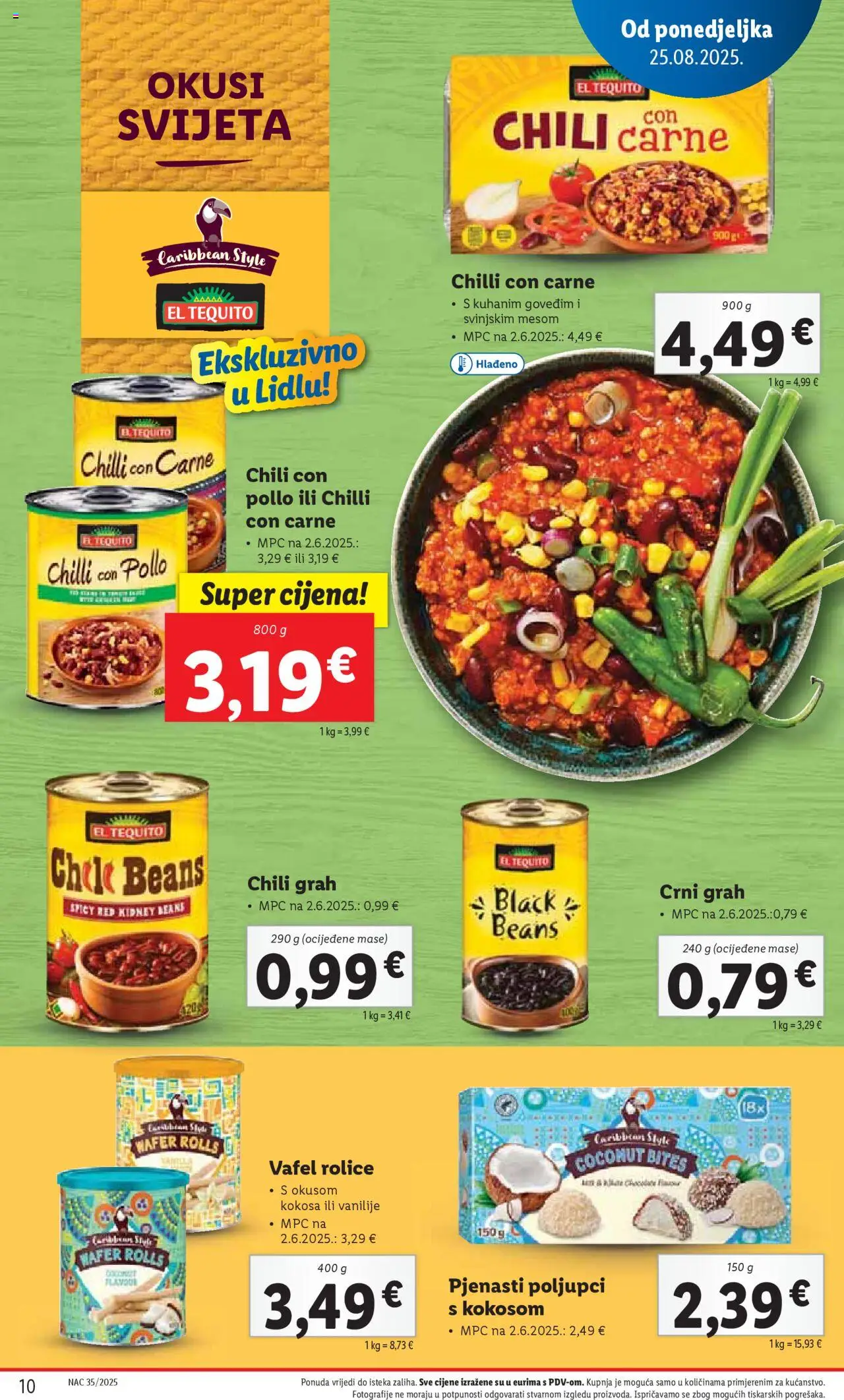Lidl katalog | vrijedi od 25.08.2025 | Stranica: 10 | Proizvodi: Grah