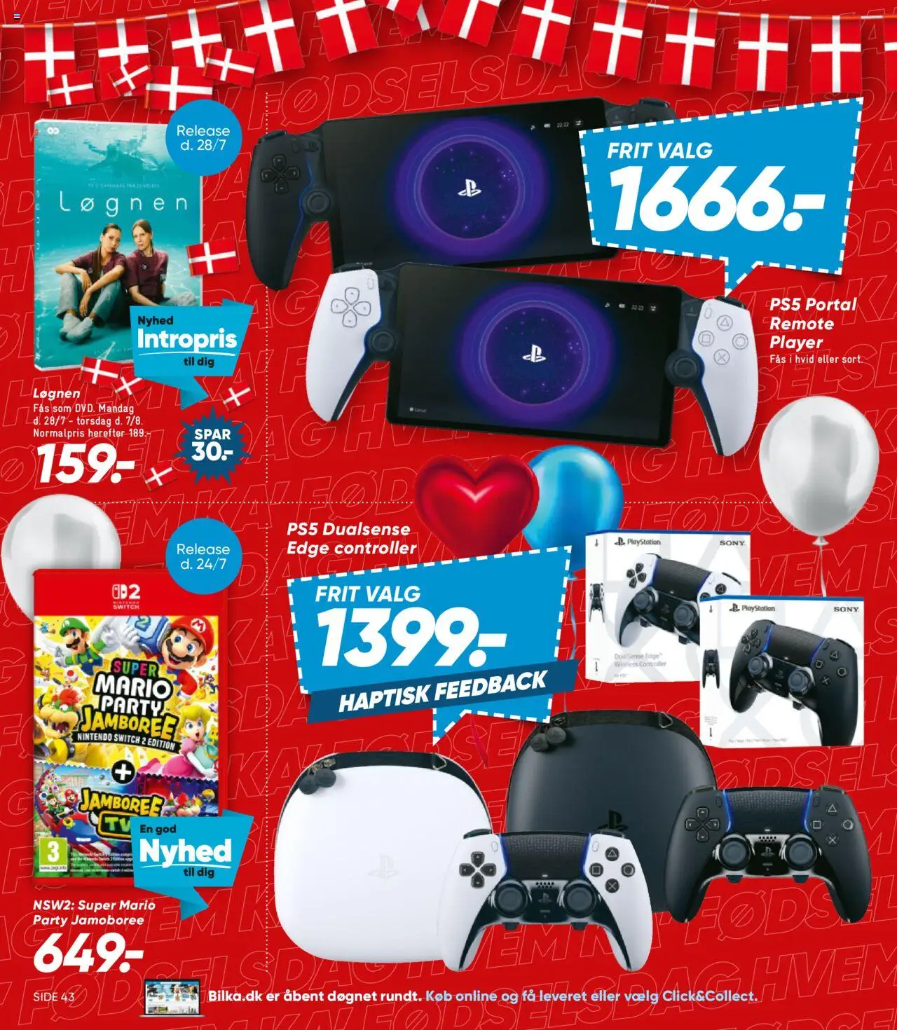 Bilka Tilbudsavis gyldig fra 25.07.2025 | Side: 17 | Produkter: Nintendo Switch, Søm, Playstation