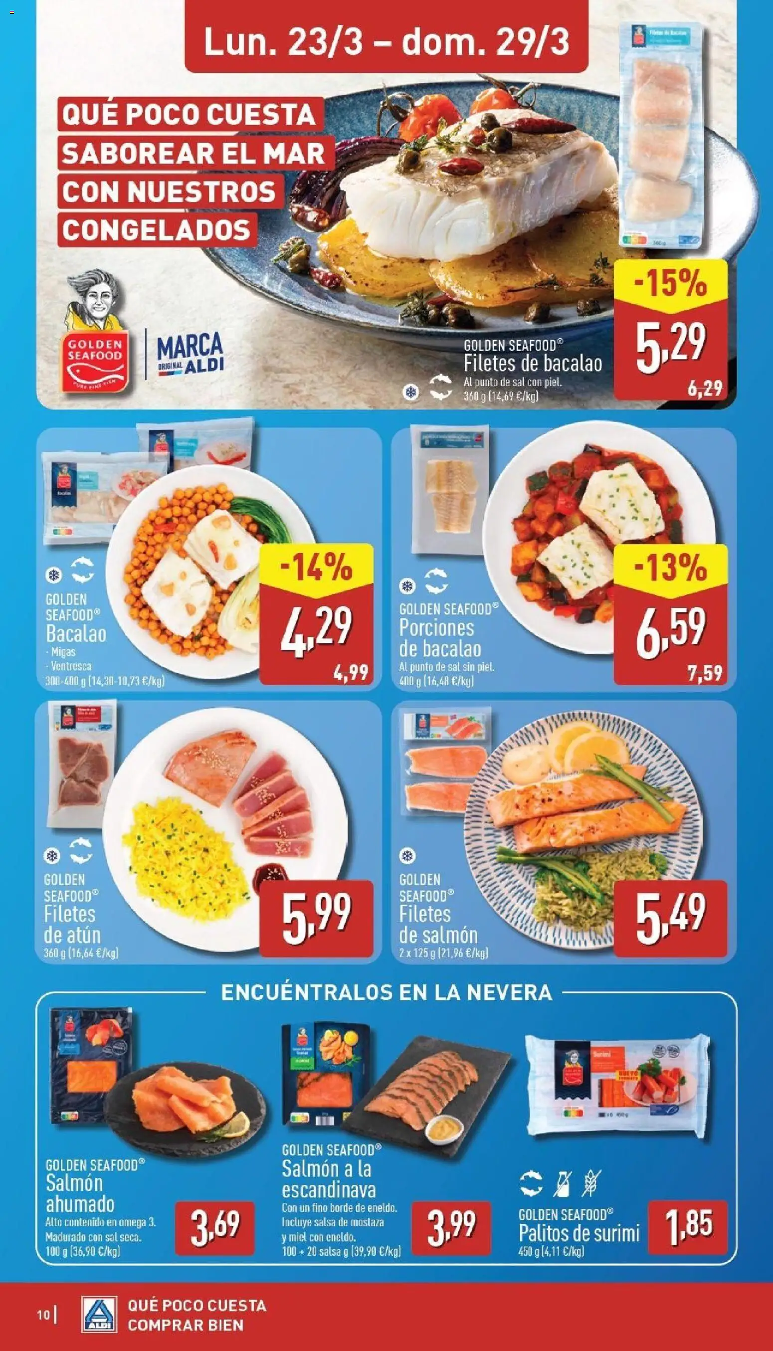 Aldi folleto Península │ válido desde el 23.03.2026 | Página: 10 | Productos: Ψηφιακή κάμερα, Ρυζι μαύρο, Nevera, Salmón ahumado