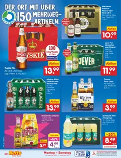 Netto Marken-Discount Prospekt 	 ab 22.12.2025 gültig | Seite: 20 | Produkte: Tyskie, Pils, Jever, Desperados