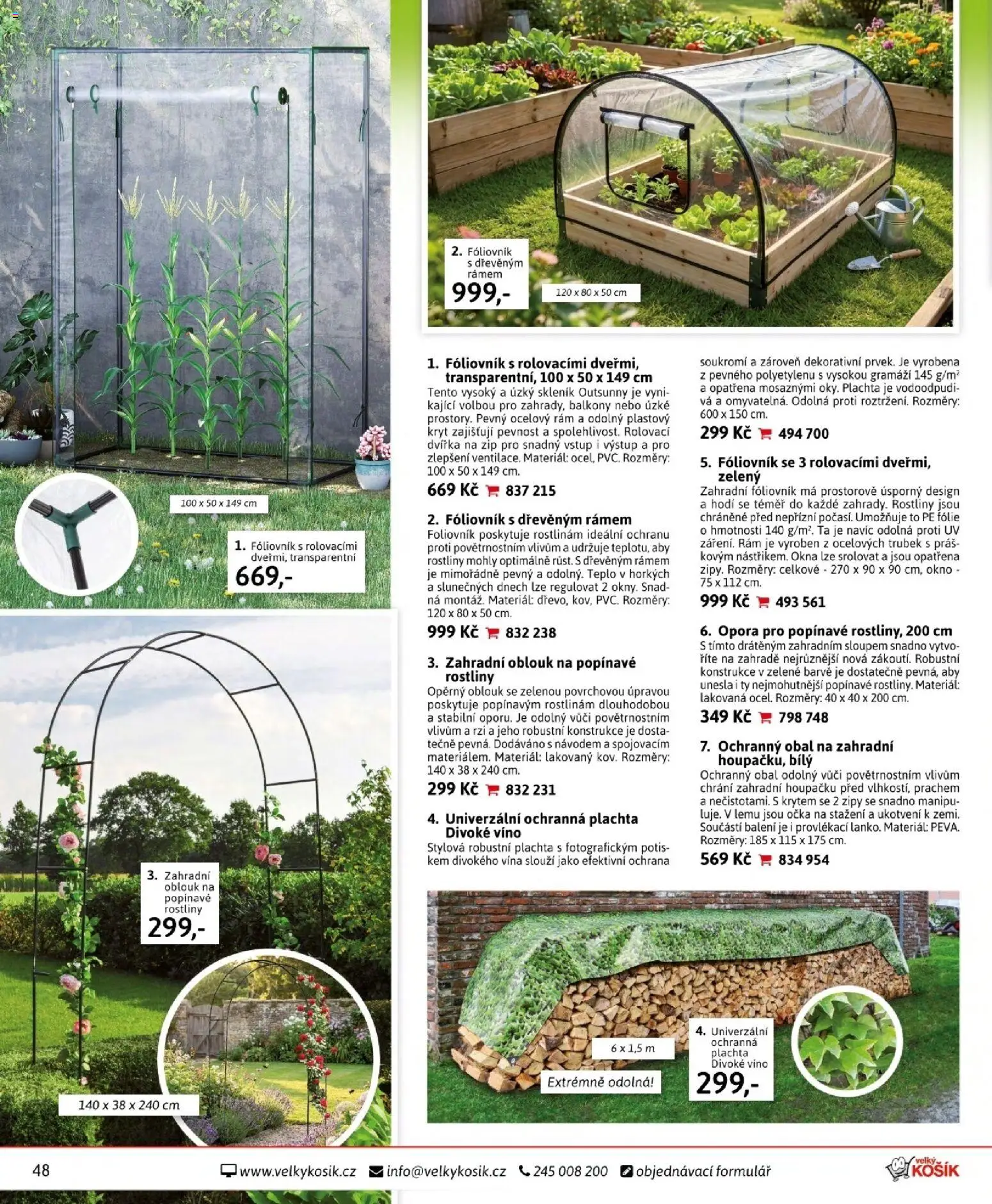 Velký Košík katalog únor 2026 od 01.02.2026 | Strana: 48 | Produkty: Víno, Fólie, Skleník, Plachta