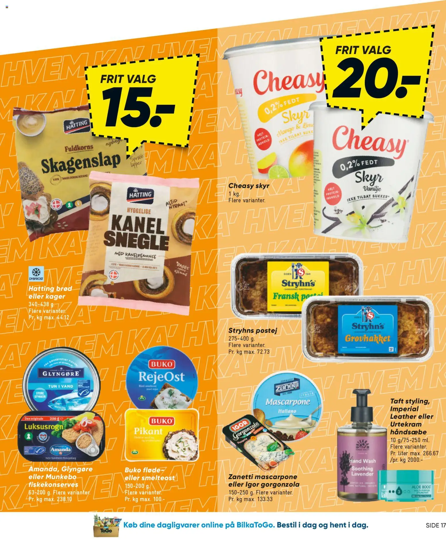 Bilka tilbudsavis – gyldig fra 21.11.2025 | Side: 19 | Produkter: Brød, Skyr, Fløde, Kager